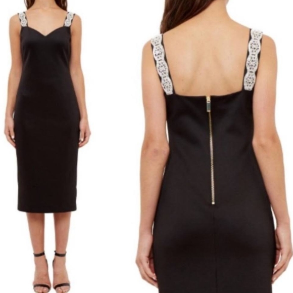 Ted Baker London Dresses & Skirts - Ted Baker London Sheath Dress Crystals Bodycon Elegant Sexy LBD